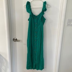 Billabong sincerely Jules love tripper green dress, size S